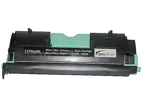 Widok kasety kartridża laserowego do drukarki Lexmark Optra SC 1275 Black