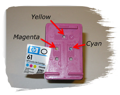 Proces napełniania kartridża HP 301 Color HP CH562