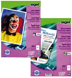 Specjalne papiery do drukarek laserowych i kserokopiarek marki Sigel